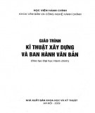 Giáo trình Kỹ thuật xây dựng và ban hành văn bản: Phần 2 - TS. Lưu Kiếm Thanh