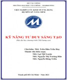 Bài giảng Kỹ năng tư duy sáng tạo: Phần 2 - ThS. Trần Hữu Trần Huy (Bậc đại học chương trình Chất lượng cao)