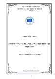 Luận văn Thạc sĩ Luật học: Nhóm công ty - Pháp luật và thực tiễn tại Việt Nam