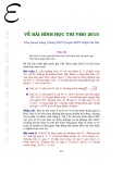 Về bài hình học thi VMO 2015