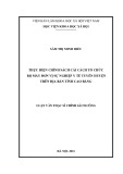 Luận văn Thạc sĩ Chính sách công: Thực hiện chính sách cải cách tổ chức bộ máy đơn vị sự nghiệp y tế tuyến huyện trên địa bàn tỉnh Cao Bằng