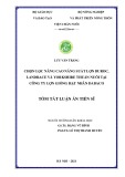 Tóm tắt luận án Tiến sĩ Di truyền và chọn giống vật nuôi: Chọn lọc nâng cao năng suất lợn Duroc, Landrace và Yorkshire thuần nuôi tại Công ty lợn giống hạt nhân Dabaco