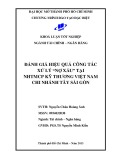 Khóa luận tốt nghiệp: Đánh giá hiệu quả công tác xử lý "Nợ xấu" tại NHTMCP Kỹ thương Việt Nam chi nhánh Tây Sài Gòn