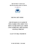 Luận văn Thạc sĩ kinh tế: Chuyển dịch cơ cấu kinh tế nông nghiệp, nông thôn vùng Đông Nam Bộ trong quá trình công nghiệp hóa, hiện đại hóa giai đoạn 2000-2015