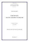 Luận văn Thạc sĩ Văn hóa học: Lễ hội Trò Trám - Nhà nước, cộng đồng và sự phục hồi