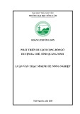 Luận văn Thạc sĩ Kinh tế nông nghiệp: Phát triển du lịch cộng đồng ở huyện Ba Chẽ, tỉnh Quảng Ninh