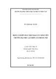 Luận văn Thạc sĩ Tâm lý học: Động cơ hiến máu nhân đạo của sinh viên trường Đại học Lao động Xã hội Hà Nội