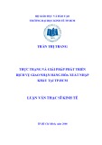 Luận văn Thạc sĩ Kinh tế: Thực trạng và giải pháp phát triển dịch vụ giao nhận hàng hóa xuất nhập khẩu tại TP.HCM