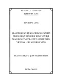 Luận văn Thạc sĩ Quản trị kinh doanh: Quản trị quan hệ khách hàng cá nhân trong hoạt động huy động vốn tại Ngân hàng TMCP Đầu tư và Phát triển Việt Nam – Chi nhánh Đà Nẵng