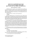 Khảo sát và mô phỏng bài toán hai vật chuyển động thẳng đều bằng ngôn ngữ lập trình mathematica