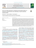 Life cycle analysis approach to comparing environmental impacts of alternative materials used in the construction of small wastewater treatment plants