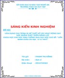 Sáng kiến kinh nghiệm THPT: Vận dụng chu trình 5E để thiết kế các hoạt động dạy học nhằm phát triển năng lực khoa học cho học sinh thông qua dạy học chủ đề Liên minh Châu Âu – Địa lí 11 THPT