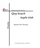 Bài giảng môn Quy hoạch tuyến tính: Phần 1 - Nguyễn Đức Phương