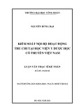 Luận văn Thạc sĩ Kế toán: Kiểm soát nội bộ hoạt động thu chi tại Học viện Y Dược học cổ truyền Việt Nam