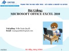 Bài giảng Microsoft office excel 2010 - Trần Xuân Quyết