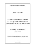 Luận văn Thạc sĩ Kế toán: Kế toán doanh thu, chi phí và kết quả kinh doanh của công ty cổ phần Tân Hoàng Mai