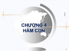 Bài giảng Kỹ thuật lập trình C/C++ - Chương 4: Hàm con