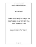 Luận án Tiến sĩ Kỹ thuật: Nghiên cứu ảnh hưởng của cốt liệu thô tạo khung đến sự phát triển biến dạng không hồi phục của bê tông nhựa nóng trong điều kiện Việt Nam