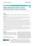 Health-related quality of life in women with breast cancer: A review of measures