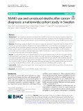 NSAID use and unnatural deaths after cancer diagnosis: A nationwide cohort study in Sweden