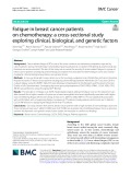 Fatigue in breast cancer patients on chemotherapy: A cross-sectional study exploring clinical, biological, and genetic factors