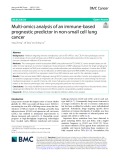 Multi-omics analysis of an immune-based prognostic predictor in non-small cell lung cancer