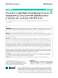 Alteration in glycolytic/cholesterogenic gene expression is associated with bladder cancer prognosis and immune cell infltration