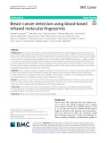 Breast-cancer detection using blood-based infrared molecular fingerprints