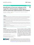 Identifcation of immune subtypes of Phneg B-ALL with ferroptosis related genes and the potential implementation of Sorafenib