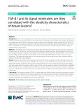 TGF-β1 and its signal molecules: Are they correlated with the elasticity characteristics of breast lesions