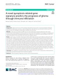 A novel pyroptosis-related gene signature predicts the prognosis of glioma through immune infltration