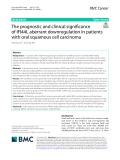 The prognostic and clinical significance of IFI44L aberrant downregulation in patients with oral squamous cell carcinoma