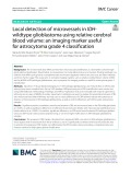 Local detection of microvessels in IDHwildtype glioblastoma using relative cerebral blood volume: An imaging marker useful for astrocytoma grade 4 classifcation