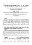 Các yếu tố ảnh hưởng đến hành vi đổi mới cá nhân của nhân viên y tế: Nghiên cứu trường hợp Bệnh viện Răng Hàm Mặt Trung ương Thành phố Hồ Chí Minh