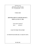 Luận văn Thạc sĩ Luật học: Hợp đồng hợp tác kinh doanh (BCC) theo Luật Đầu tư 2005