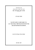 Luận văn Thạc sĩ Luật học: Nguyên nhân và điều kiện của các tội cờ bạc trên địa bàn huyện Nhà Bè, thành phố Hồ Chí Minh