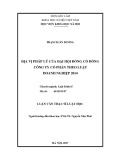 Luận văn Thạc sĩ Luật học: Địa vị pháp lý của Đại hội đồng cổ đông trong công ty cổ phần theo Luật Doanh nghiệp 2014