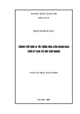 Luận văn Thạc sĩ Luật học: Chính thể nhà nước Cộng hòa Liên bang Nga thời kỳ sau xã hội chỉ nghĩa