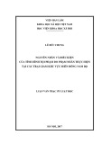 Luận văn Thạc sĩ Luật học: Nguyên nhân và điều kiện của tình hình tội phạm do phạm nhân thực hiện tại các trại giam khu vực miền Đông Nam Bộ