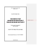 Luận văn Thạc sĩ Luật học: Trách nhiệm do vi phạm hợp đồng mua bán hàng hóa Quốc tế trong điều kiện hội nhập kinh tế quốc tế