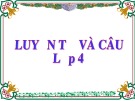 Bài giảng môn Tiếng Việt lớp 4 năm học 2020-2021 - Tuần 2: Luyện từ và câu Mở rộng vốn từ: Nhân hậu – Đoàn kết (Trường Tiểu học Thạch Bàn B)