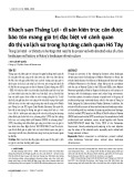 Khách sạn Thắng Lợi - di sản kiến trúc cần được bảo tồn mang giá trị đặc biệt về cảnh quan đô thị và lịch sử trong hạ tầng cảnh quan Hồ Tây