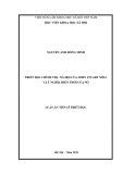 Luận án Tiến sĩ Triết học: Triết học chính trị - xã hội của John Stuart Mill và ý nghĩa hiện thời của nó