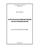 Luận văn Thạc sĩ Luật học: Xét xử vụ án có bị cáo là người chưa thành niên theo Luật tố tụng hình sự Việt Nam