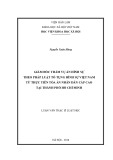 Luận văn Thạc sĩ Luật học: Giám đốc thẩm vụ án hình sự theo pháp luật tố tụng hình sự Việt Nam từ thực tiễn xét xử của TAND cấp cao tại thành phố Hồ Chí Minh