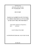 Luận văn Thạc sĩ Luật học: Tranh luận tại phiên tòa xét xử sơ thẩm vụ án Hình sự theo pháp luật tố tụng Hình sự Việt Nam từ thực tiễn tỉnh Nghệ An