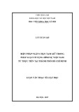 Luận văn Thạc sĩ Luật học: Biện pháp ngăn chặn tạm giữ trong pháp luật tố tụng hình sự Việt Nam từ thực tiễn thành phố Hồ Chí Minh