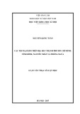 Luận văn Thạc sĩ Luật học: Các tội mại dâm trên địa bàn thành phố Hồ Chí Minh - Tình hình, nguyên nhân và phòng ngừa