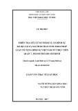 Luận văn Thạc sĩ Luật học: Phiên tòa xét xử sơ thẩm vụ án hình sự mà bị cáo là người dưới 18 tuổi theo pháp luật tố tụng hình sự Việt Nam từ thực tiễn quận 7, thành phố Hồ Chí Minh