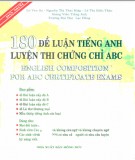 180 bài luận tiếng Anh dành cho luyện thi chứng chỉ A, B, C: Phần 2